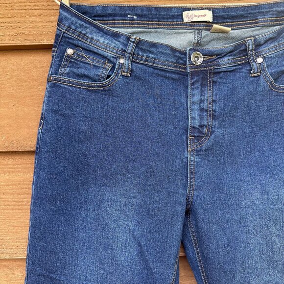 Bcc Jeans Womens Mid-Rise Stretch Denim Straight-Leg Size 10R Blue - Picture 7 of 13